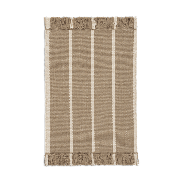 Calm kelim dørmatte - Dark Sand, Off-white, 50x70 cm - Ferm Living
