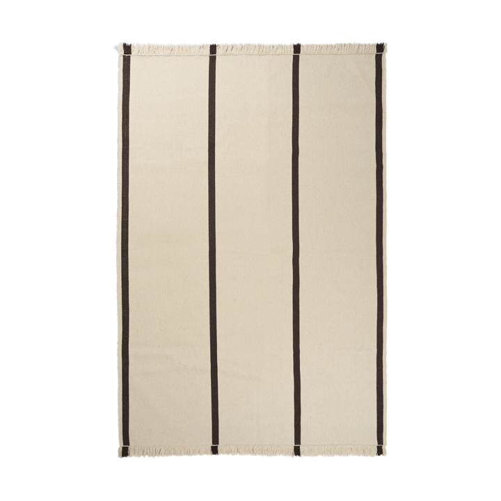 Calm kelim teppe - Off-white, Coffee, 200x300 cm - Ferm Living