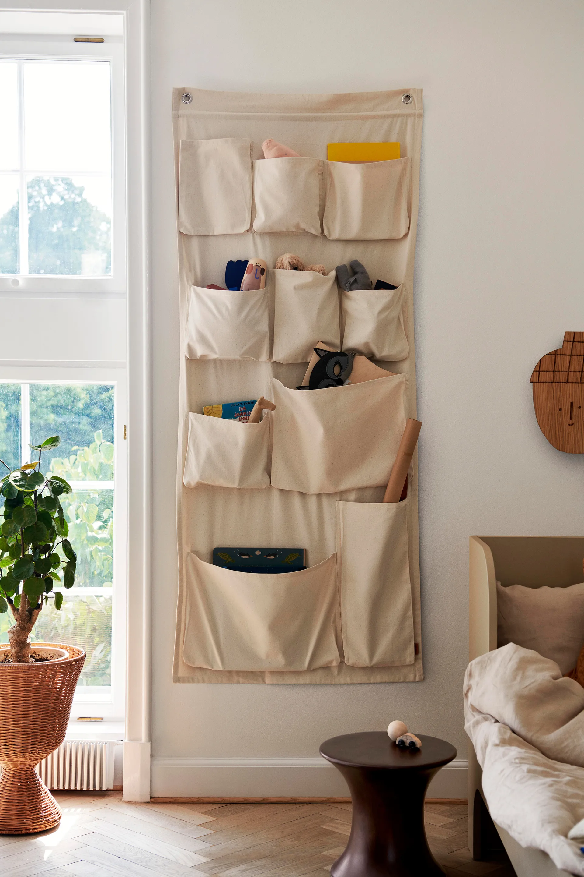 Canvas wall pockets veggoppbevaring, 70 x 160 cm Ferm Living