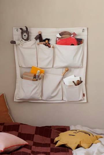 Canvas wall pockets veggoppbevaring - 70 x 70 cm - Ferm Living
