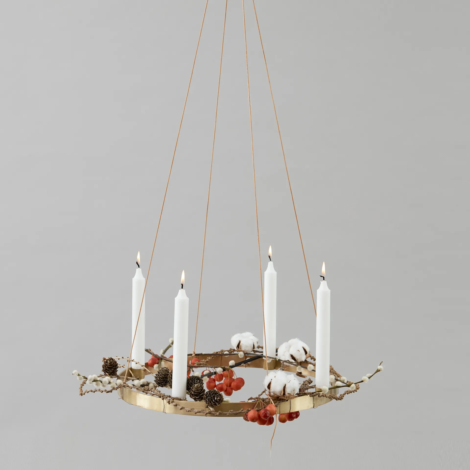 Circle messing lysestake, stor Ferm Living