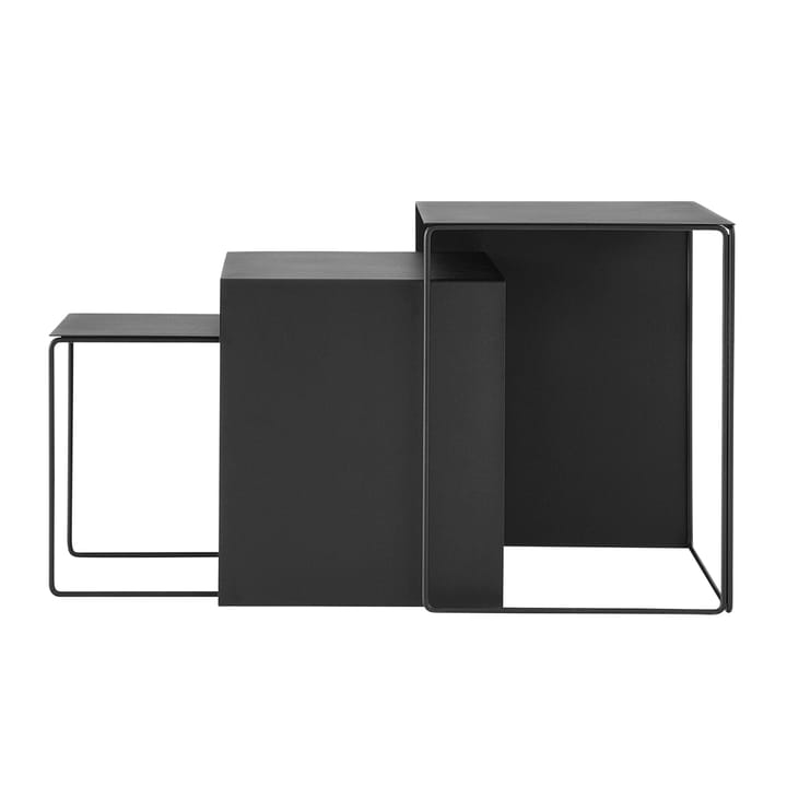 Cluster bord 3-pakn. - Svart - Ferm Living