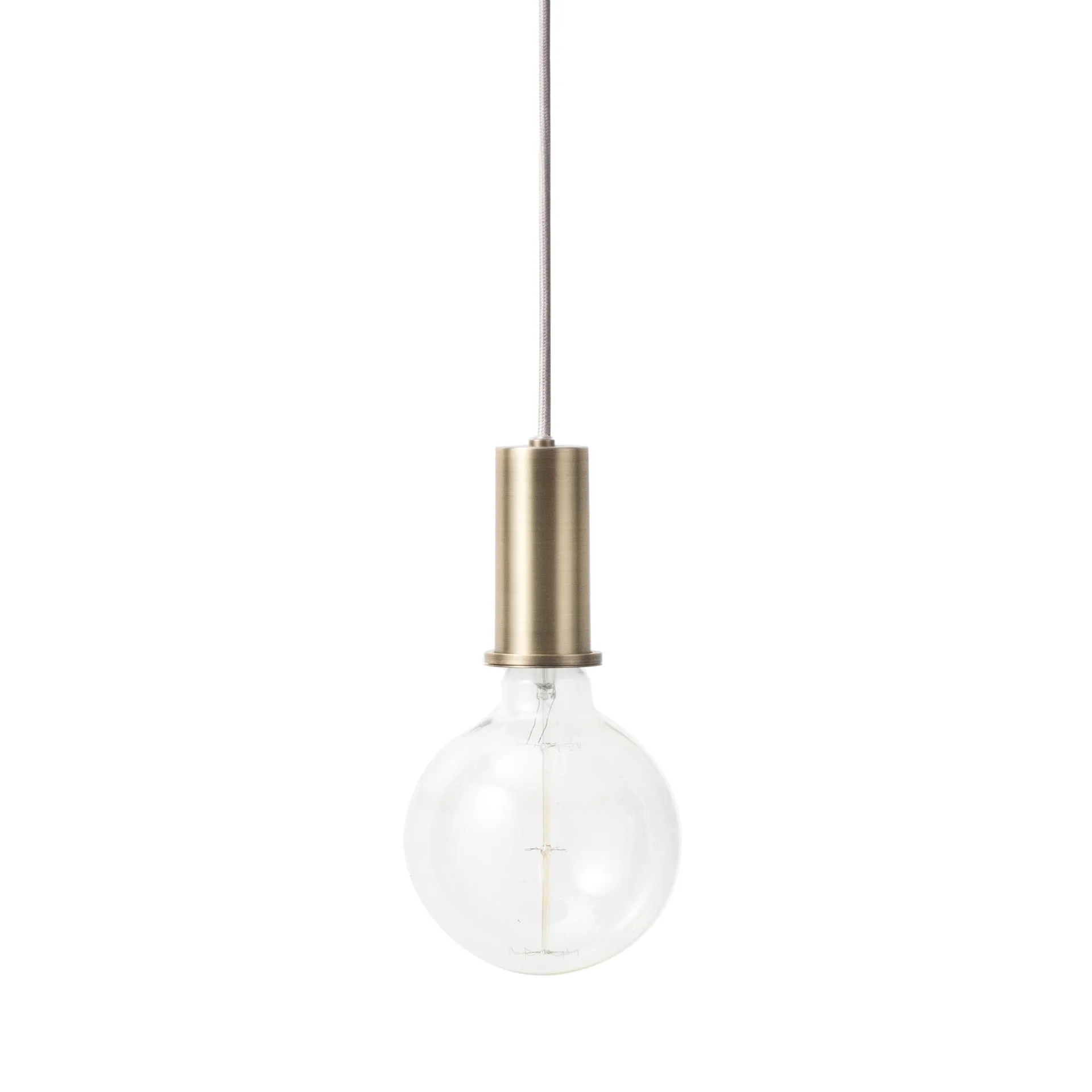 Collect taklampe liten, messing - sølvledning Ferm Living