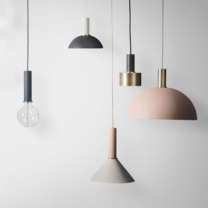 Collect taklampe liten, messing - sølvledning Ferm Living