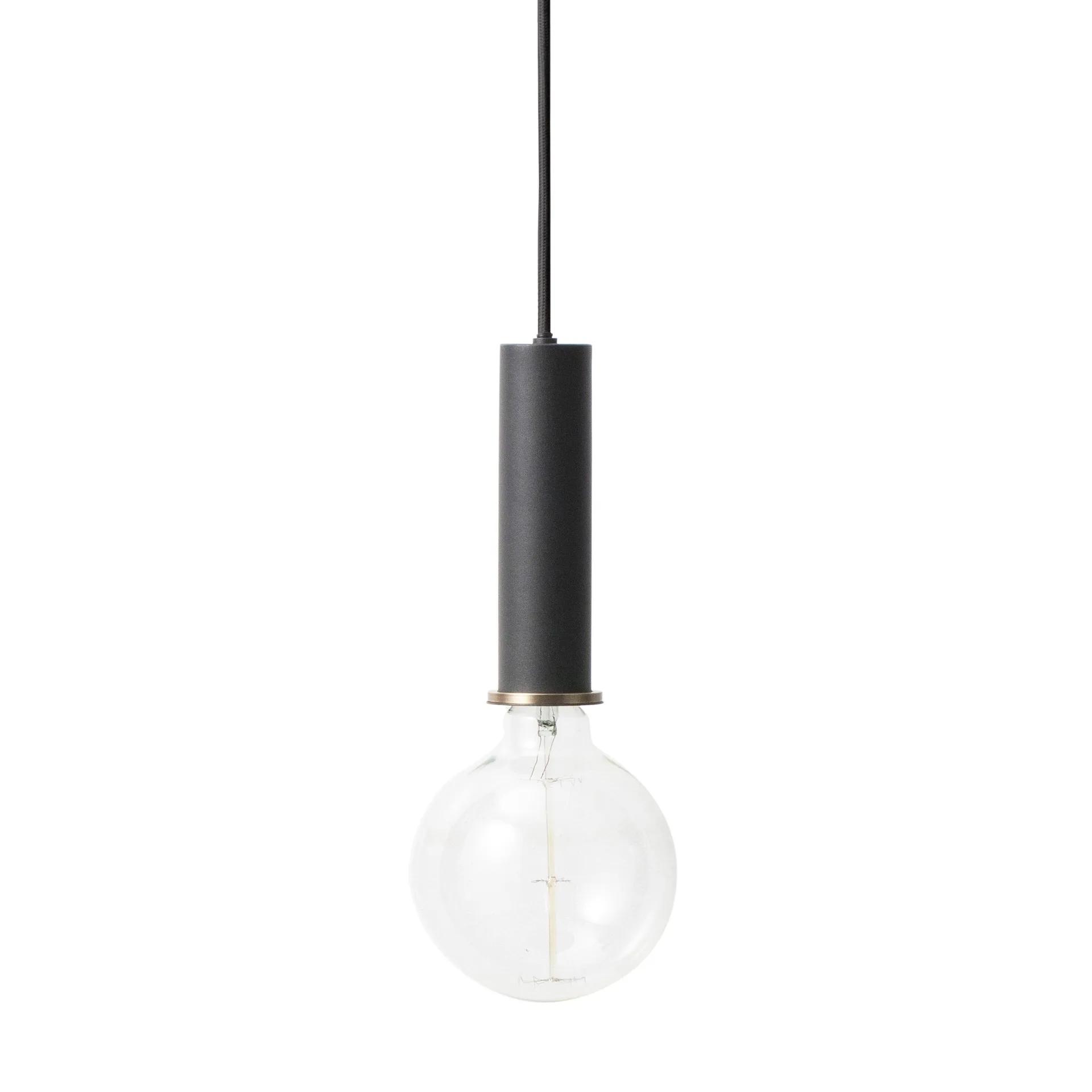 Collect taklampe stor, sort Ferm Living