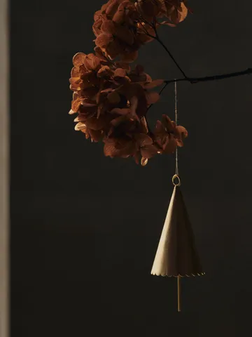 Cone bell dekorasjonsheng 2-pakning - Messing - Ferm Living