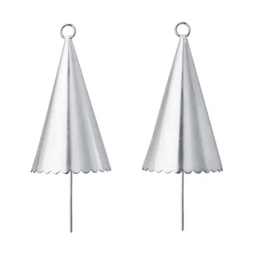 Cone bell dekorasjonsheng 2-pakning - Silver - Ferm Living