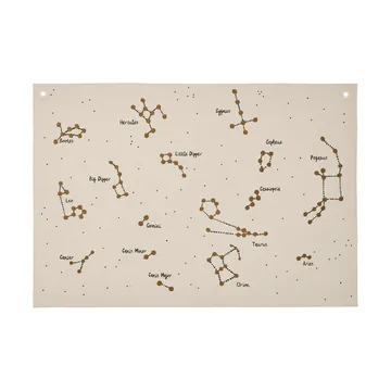 Constellation tekstilkart - Undyed, 70x100 cm - Ferm Living