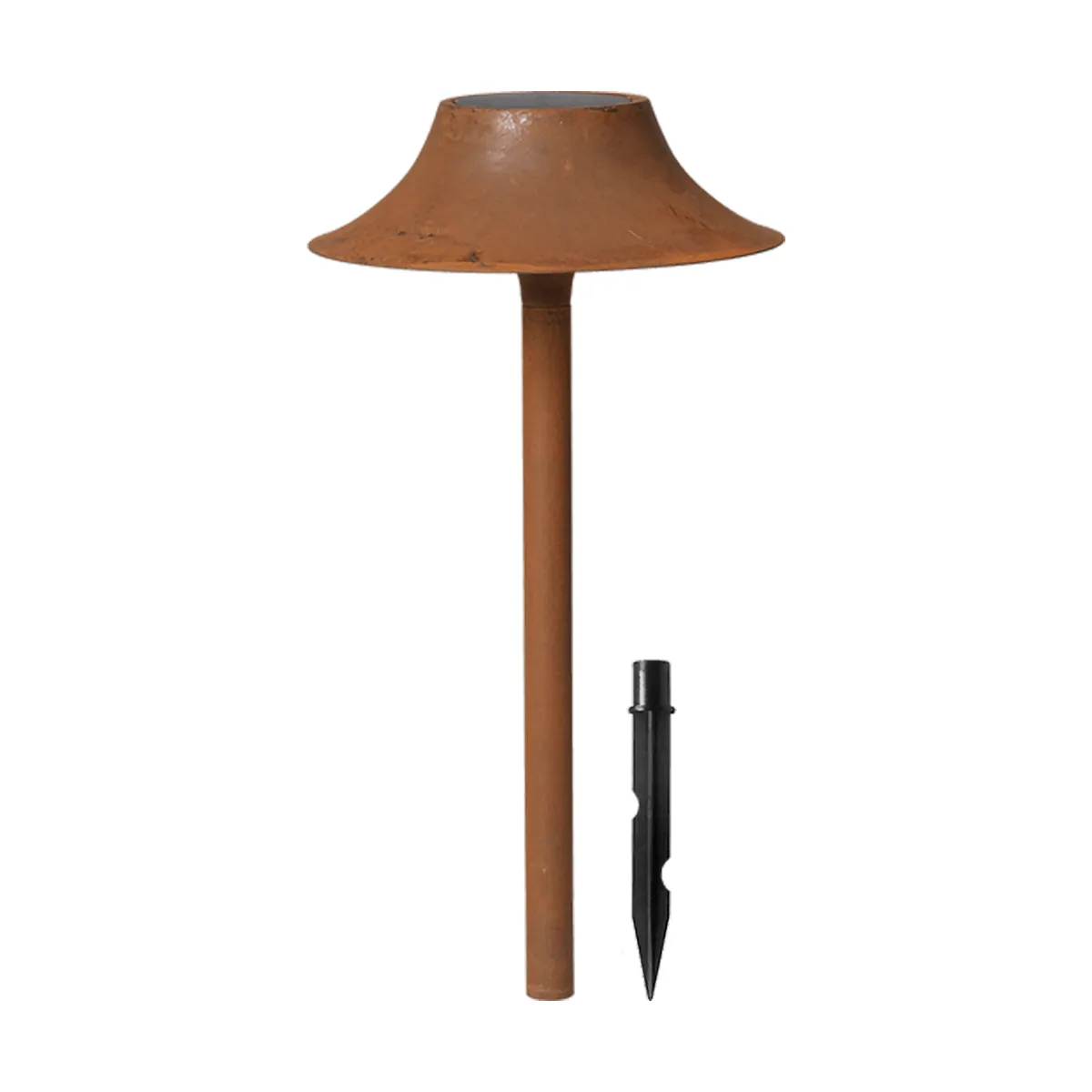 Cortivo utendørs solcellelampe, Rust, Ø18x46 cm Ferm Living