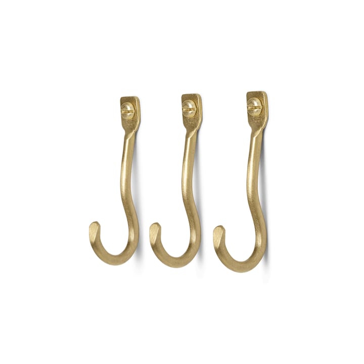 Curvature knagg 3-stk. - Messing - Ferm Living