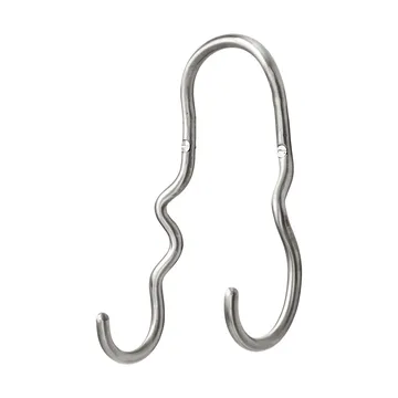 Curvature knagg dobbel - Stainless steel - Ferm Living