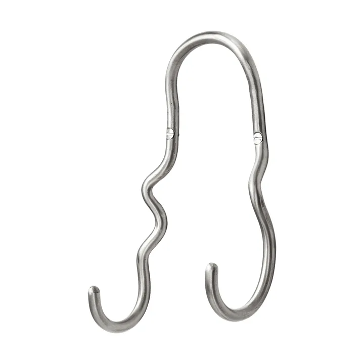 Curvature knagg dobbel - Stainless steel - Ferm Living