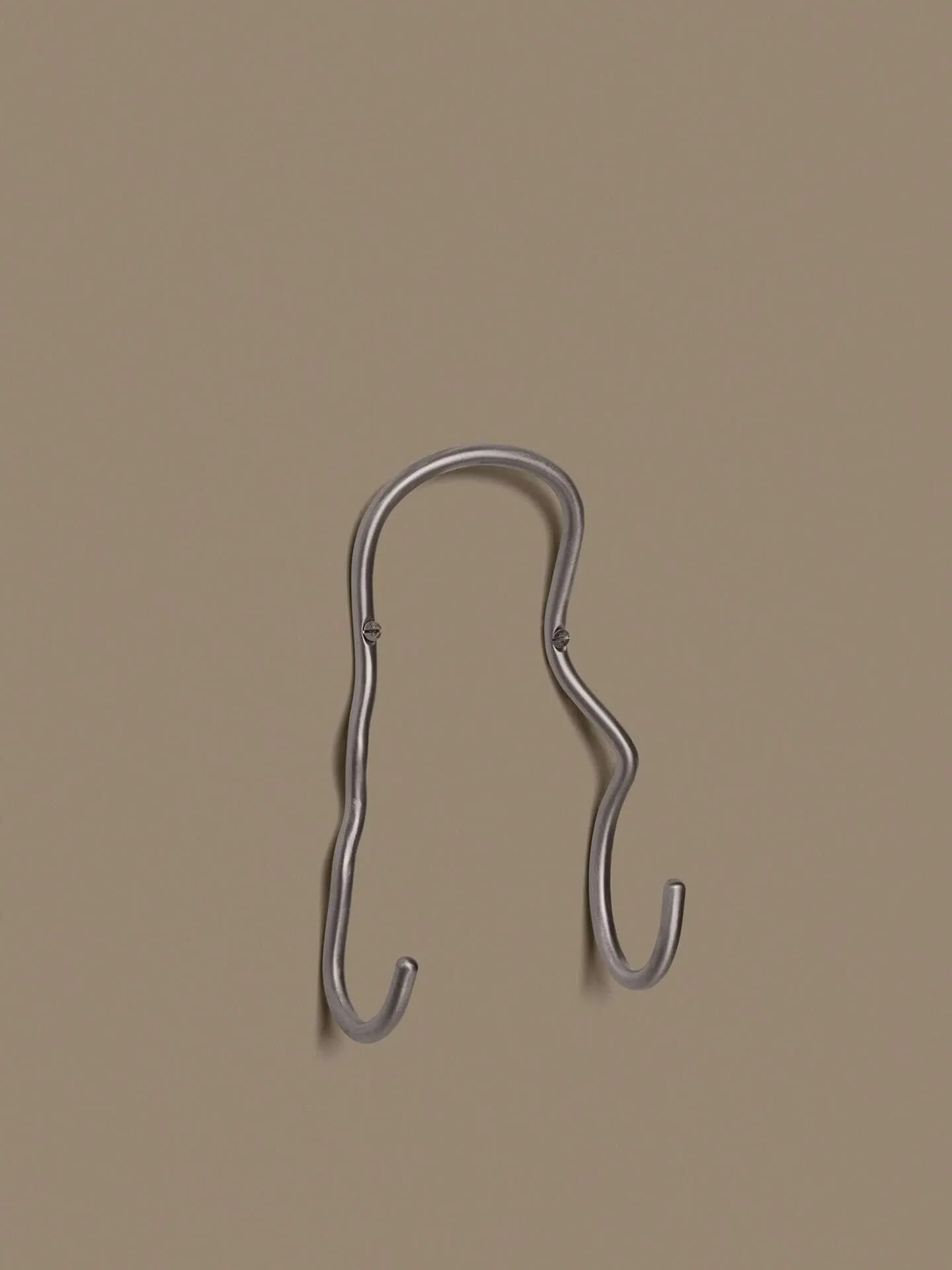 Curvature knagg dobbel, Stainless steel Ferm Living