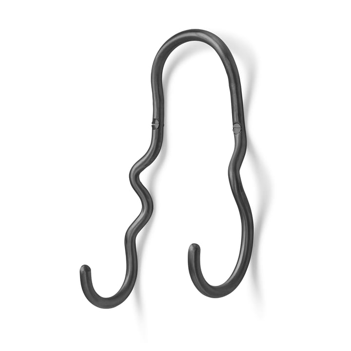 Curvature knagg dobbel - Svart messing - Ferm Living