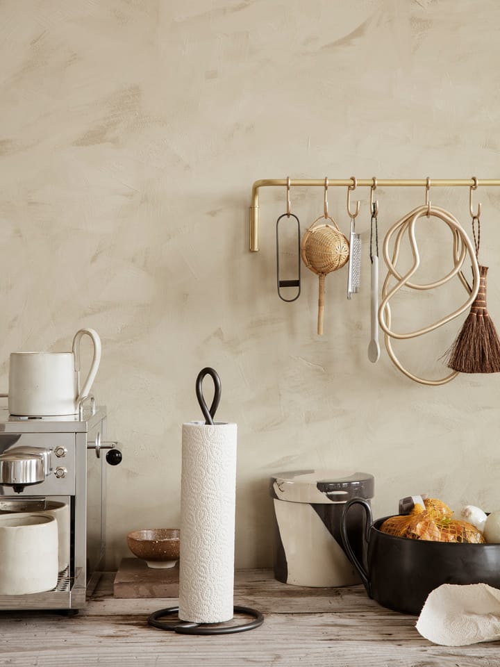 Curvature tørkerullholder, Svart mssing Ferm Living
