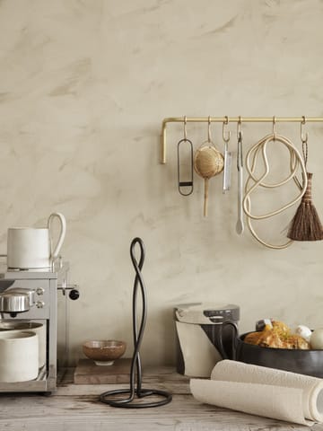Curvature tørkerullholder - Svart mssing - Ferm Living