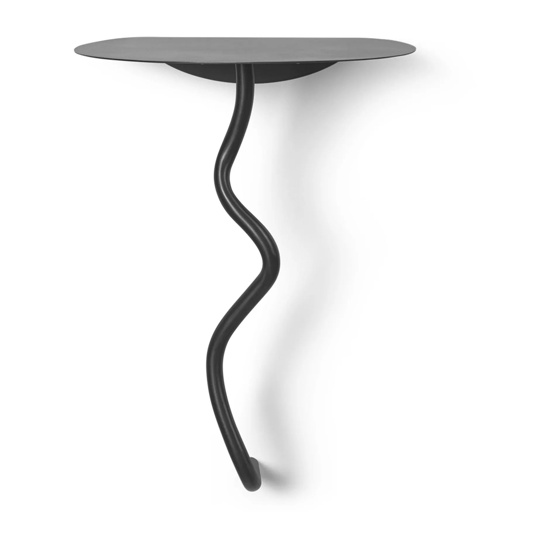 Curvature veggbord, Black Brass Ferm Living