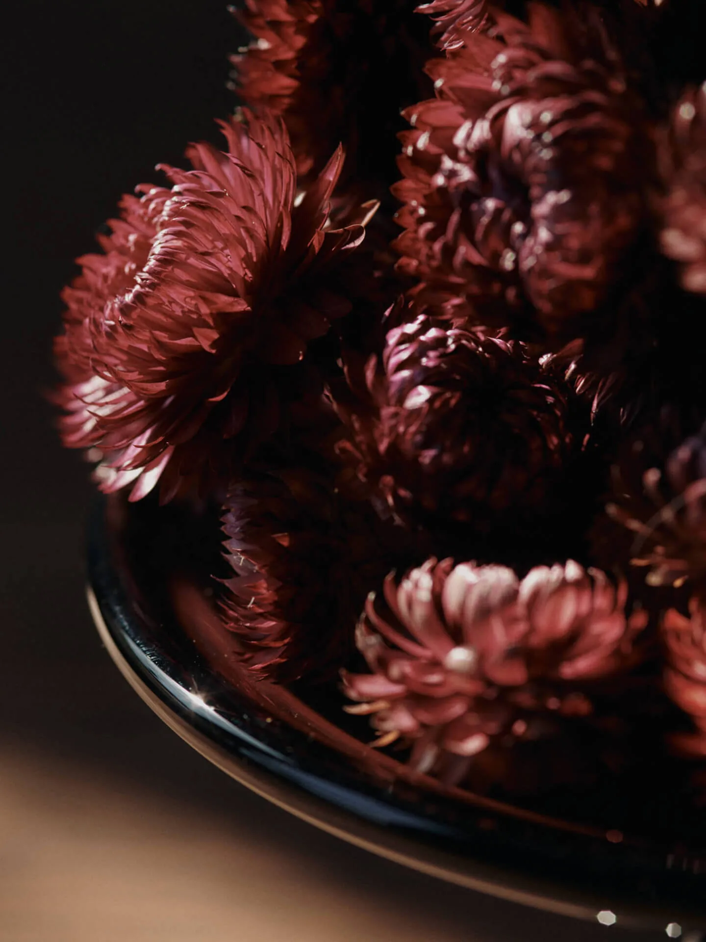 Damo glass midtstykke fat Ø21 cm, Mørk drue Ferm Living