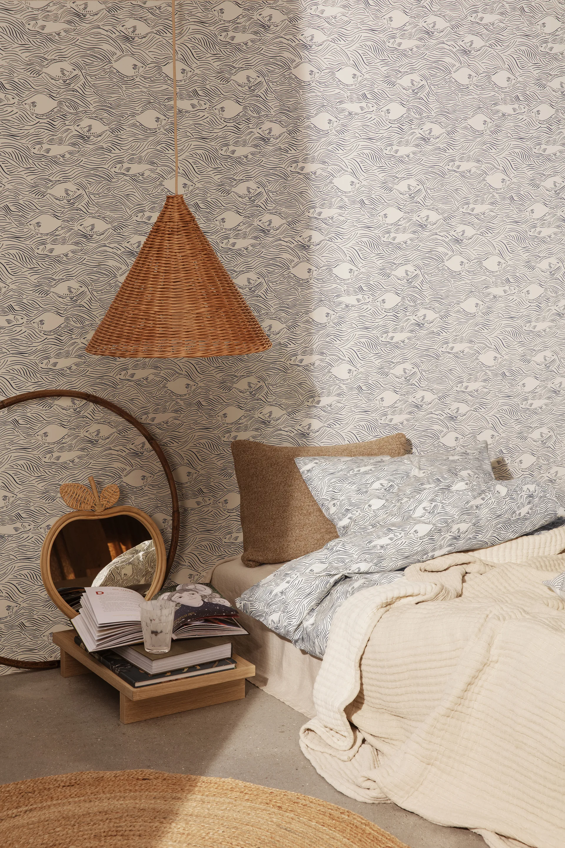 Daze sengeteppe 240 x 250 cm, Beige Ferm Living
