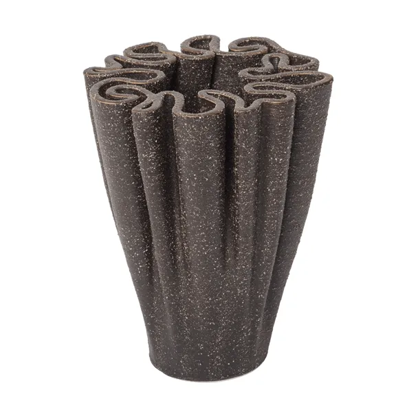 Dedali vase 11 cm, Dark brown Ferm Living