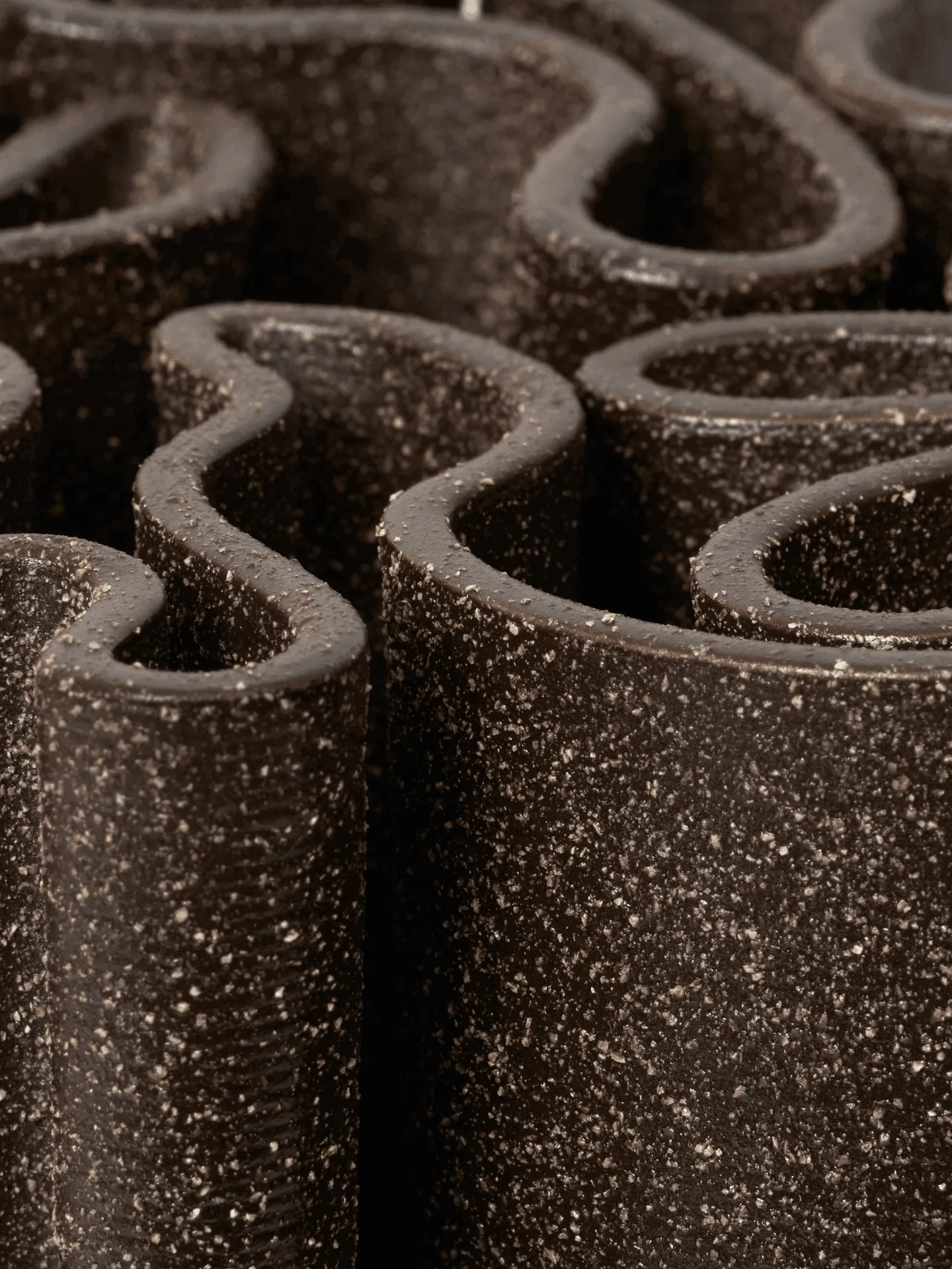 Dedali vase 25 cm, Dark brown Ferm Living