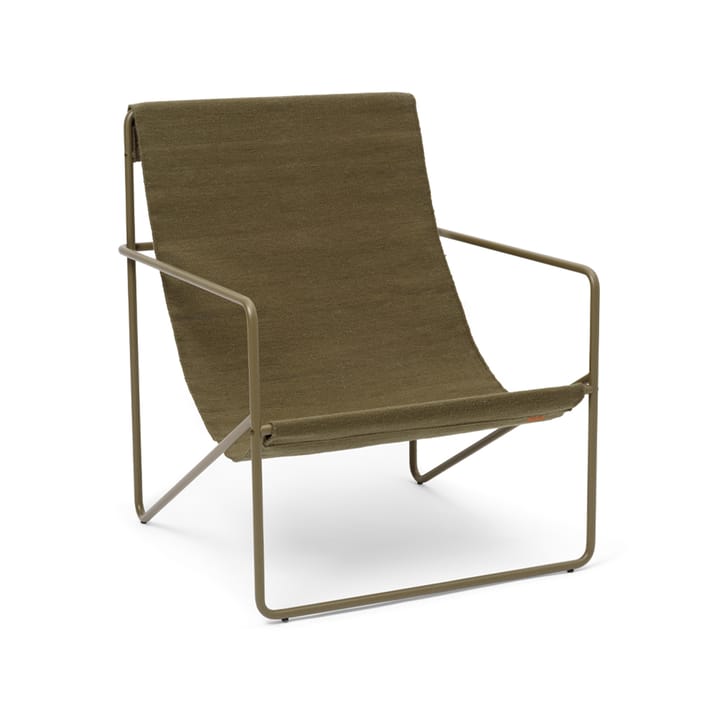Desert loungestol - Olive, olive stativ - Ferm Living
