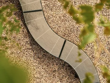 Deya Curved sittebenk - Dark green, 110x40x45,5 cm - Ferm Living