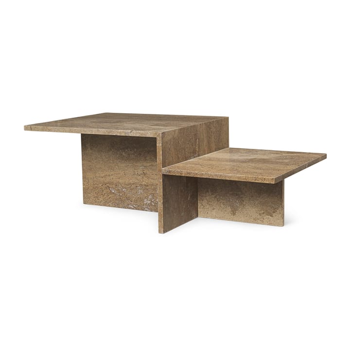 Distinct salongbord - Dark Brown Travertine - Ferm Living