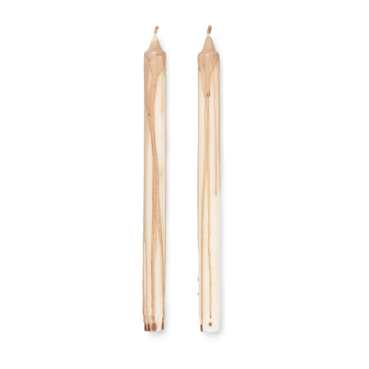Dryp stearinlys 2-pakning - Beige - Ferm Living