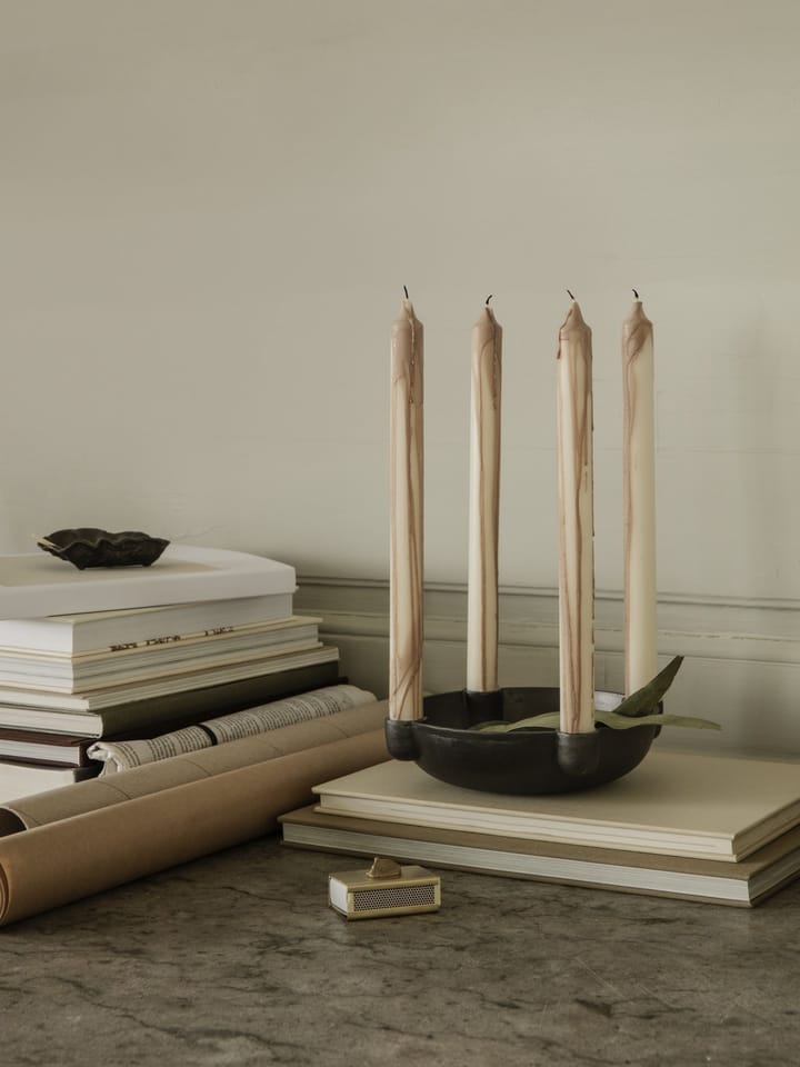 Dryp stearinlys 2-pakning, Beige Ferm Living