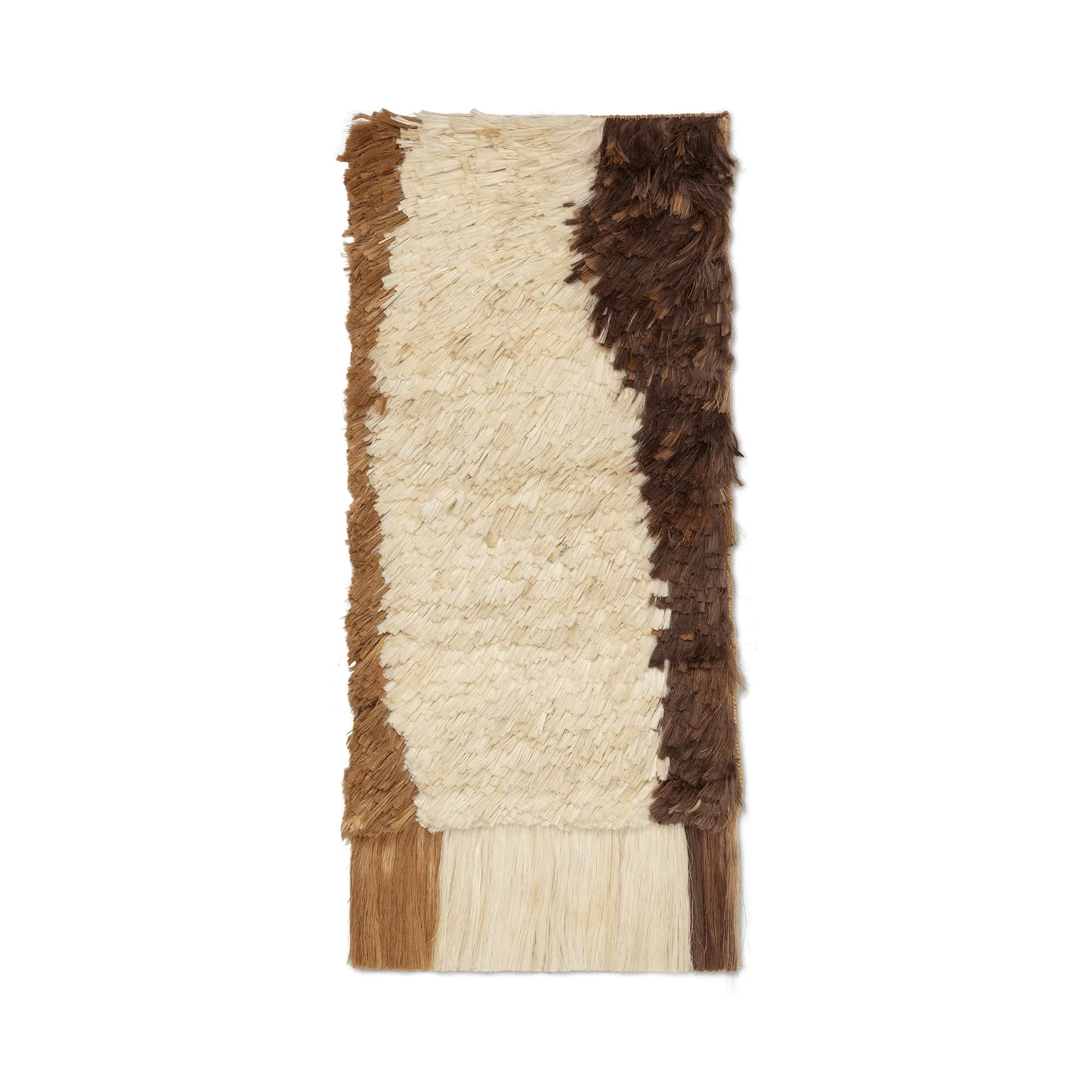 Edge Wall Rug veggdekorasjon 50 x 110 cm, Off-white-Coffee Ferm Living