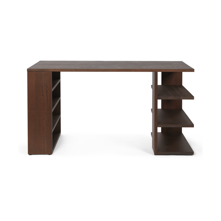 Edre skrivebord 137 x 65 x 73,5 cm, Dark Stained Pine Ferm Living