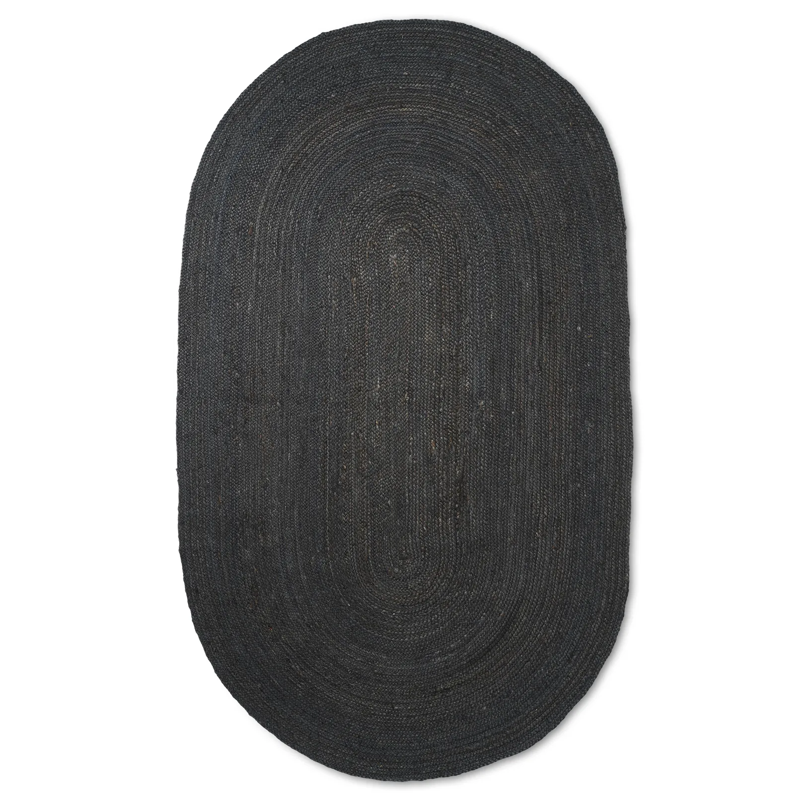 Eternal jutegulvteppe oval large, Black Ferm Living