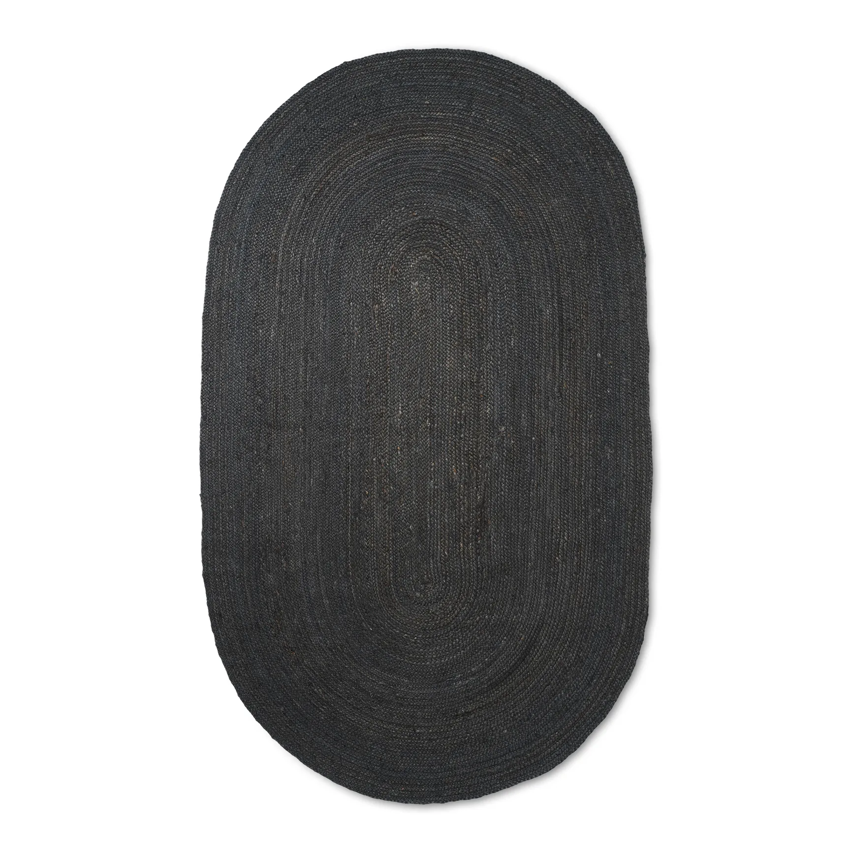 Eternal juteteppe oval small, Black Ferm Living