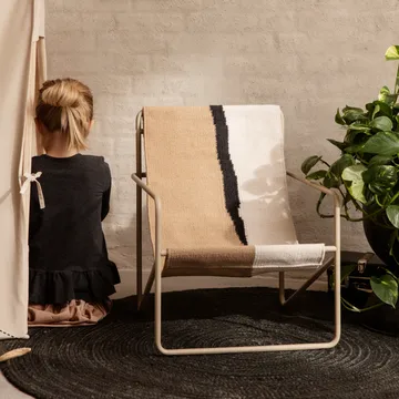 Eternal juteteppe rund small - Black - Ferm Living