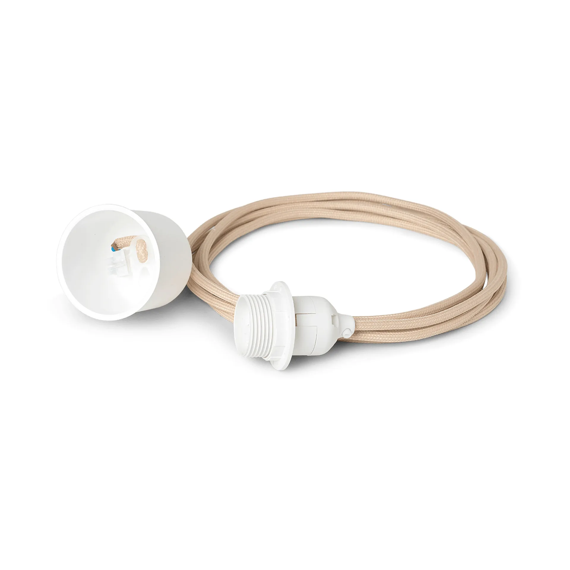 Ferm Living lampesnor tekstil 2 m, Sand Ferm Living