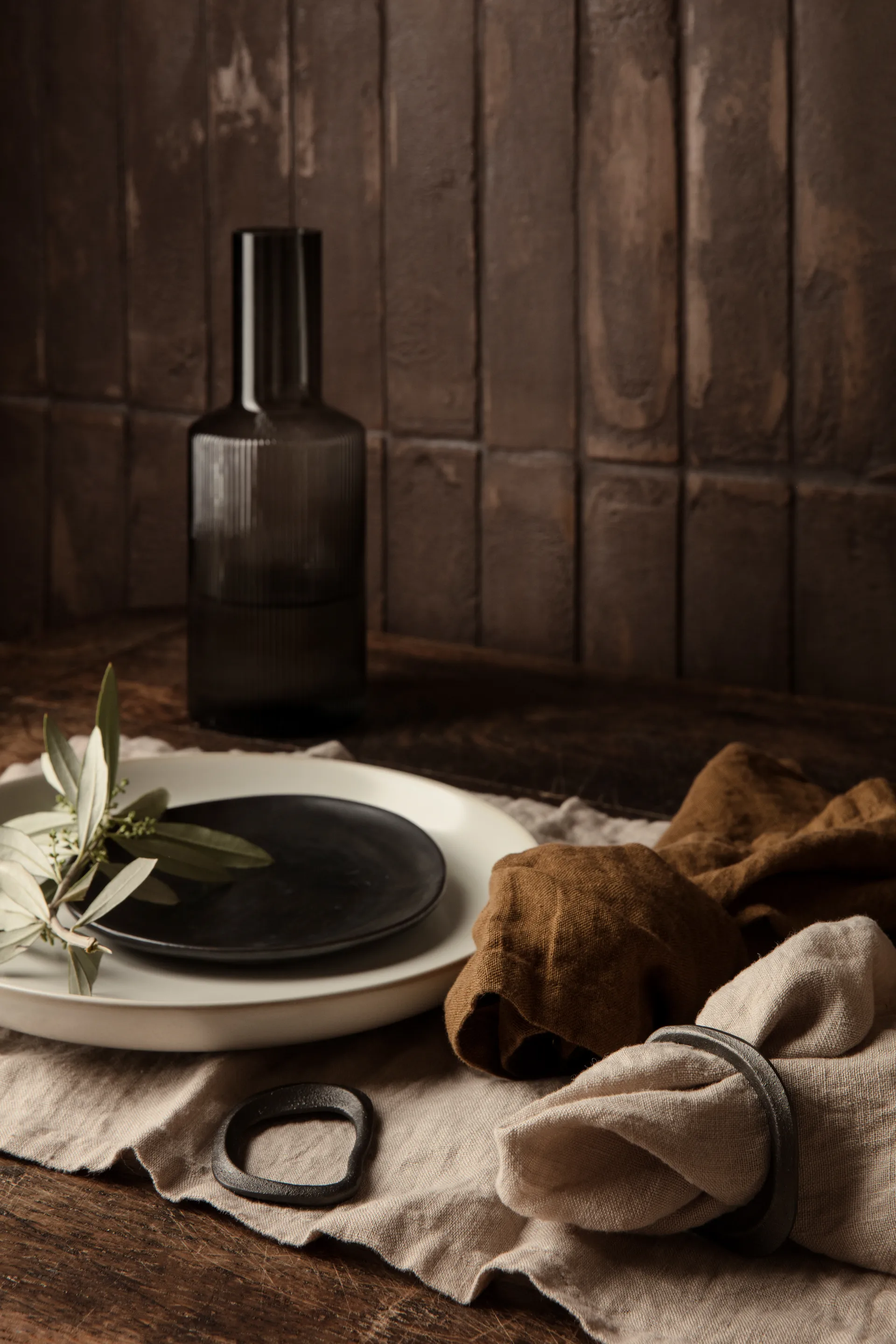 Ferm Living linservietter 2-pakning, Natural Ferm Living