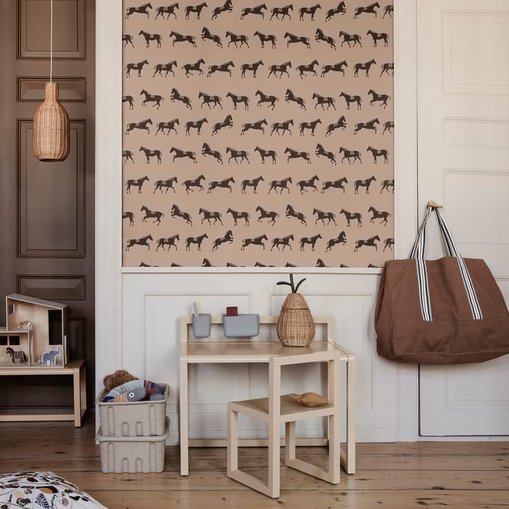 Ferm oppbevaringseske papir med lokk 2-pakning, Brun Ferm Living