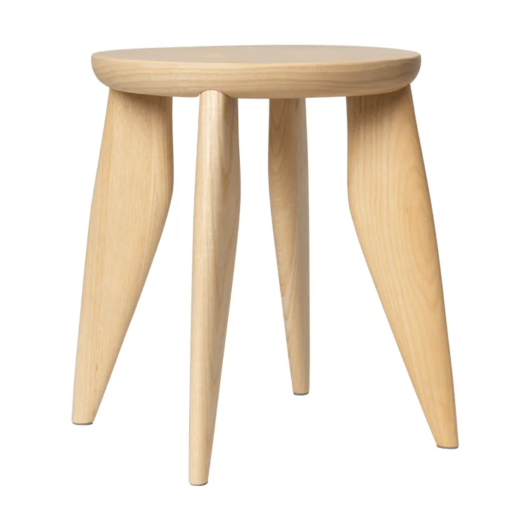 Feve kids rund krakk, Ubehandlet Ask, Ø33x30 cm Ferm Living