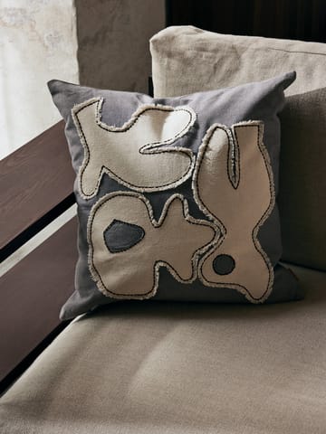 Figure putetrekk 50 x 50 cm - Grey Blue-Off-white - Ferm Living