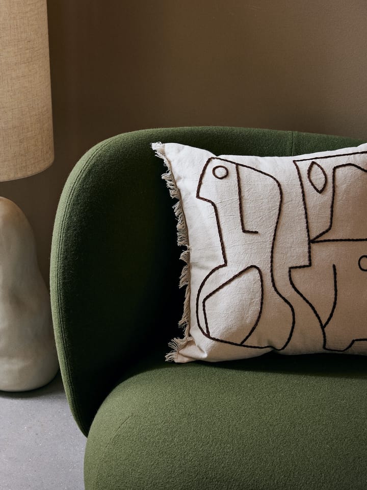 Figure putetrekk 50 x 50 cm, Off-white-Coffee Ferm Living