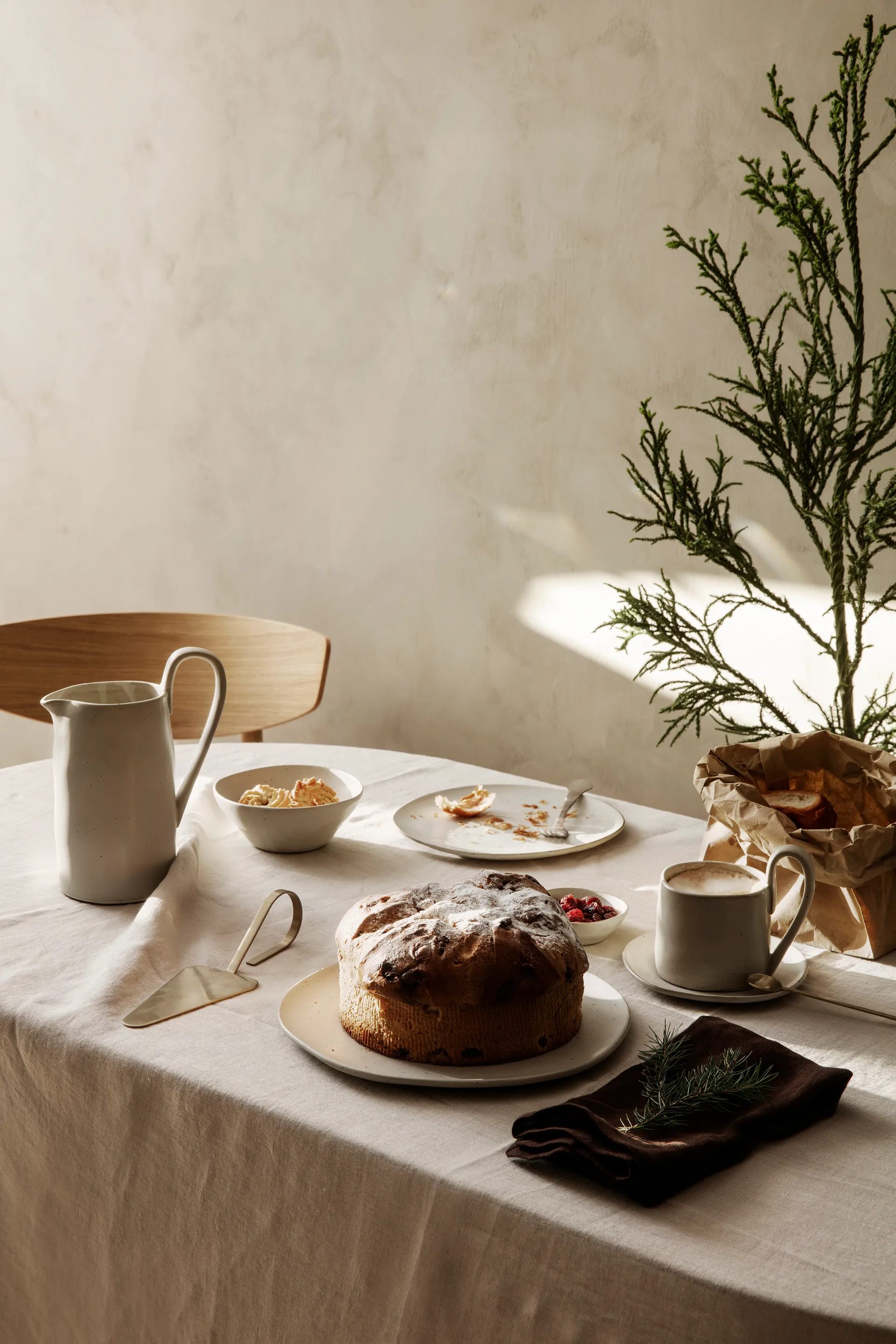 Flow skål 14,5 cm, Off-white speckle Ferm Living