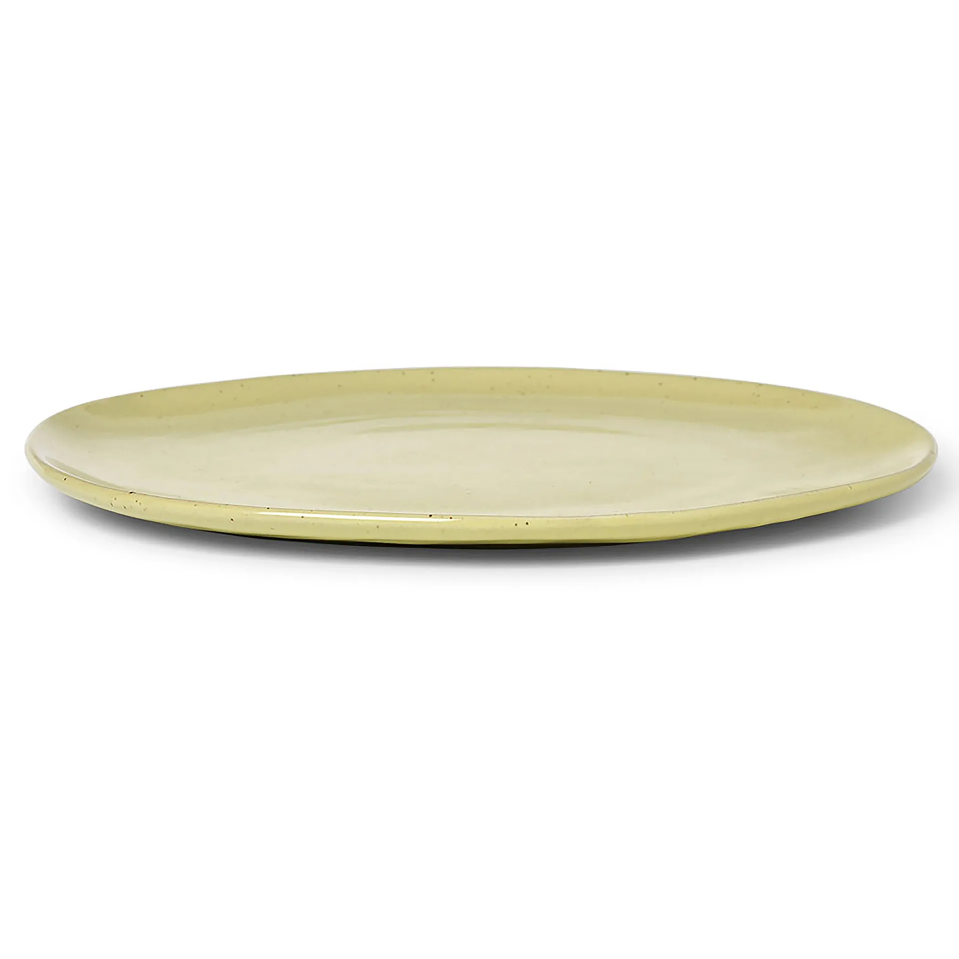Flow tallerken 27 cm, Yellow Speckle Ferm Living