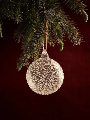 Flurry julekuler 3-pakning - L, White - Ferm Living