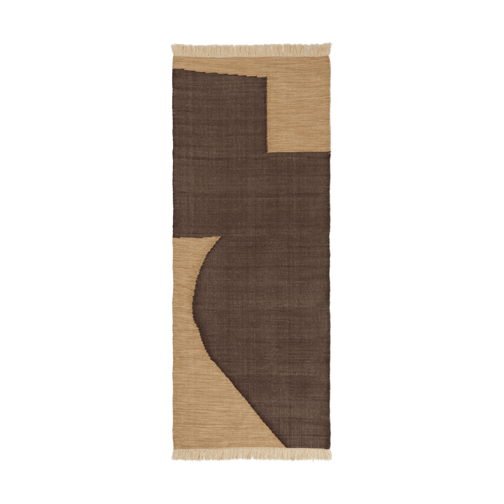 Forene entréteppe - Tan-Chocolate, 80x200 cm - Ferm Living