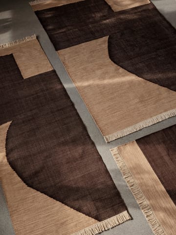 Forene teppe - Tan-Chocolate, 80x140 cm - Ferm Living