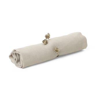 Forest serviettring 4-pakning - Brass - Ferm Living