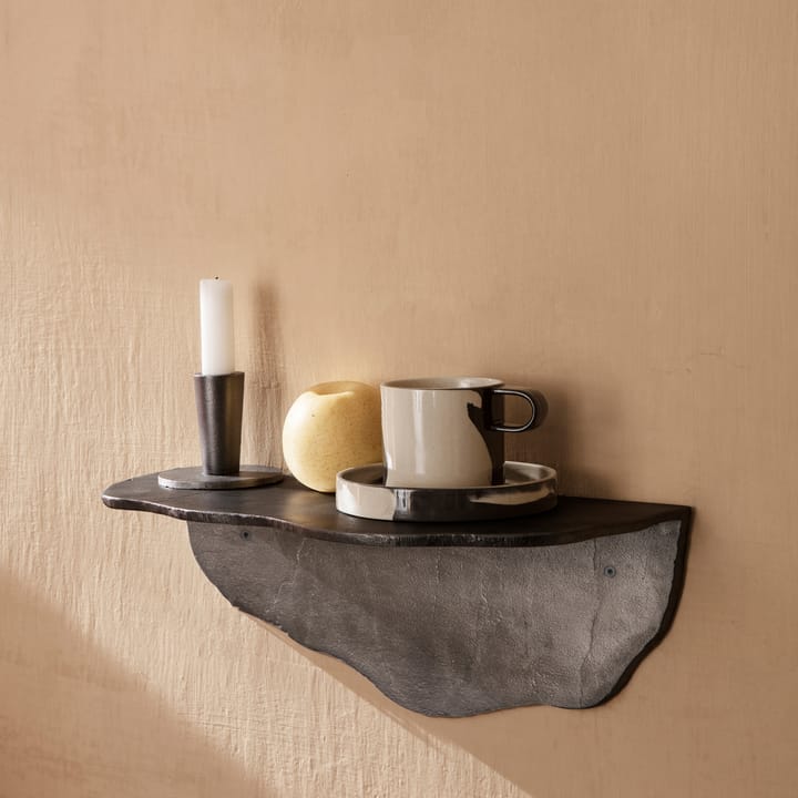 Fracture hylle, Svart aluminium Ferm Living