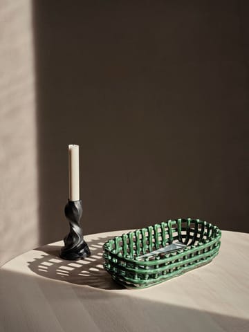 Gale lysestake 13 cm - Blackened Aluminium - Ferm Living