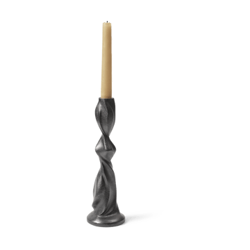 Gale lysestake 25 cm - Blackened Aluminium - Ferm Living